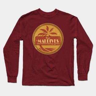 Maldives (distressed) Long Sleeve T-Shirt